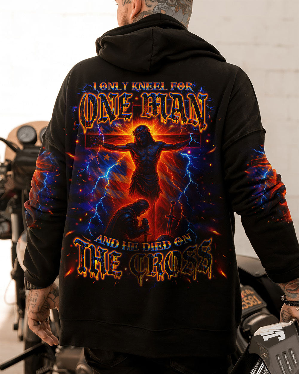 I Only Kneel For One Man Warrior Men's All Over Print Shirt - Tlno2506253