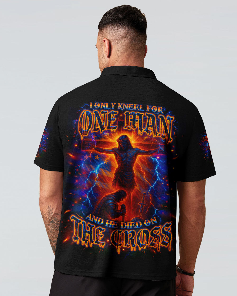 I Only Kneel For One Man Warrior Men's All Over Print Shirt - Tlno2506253