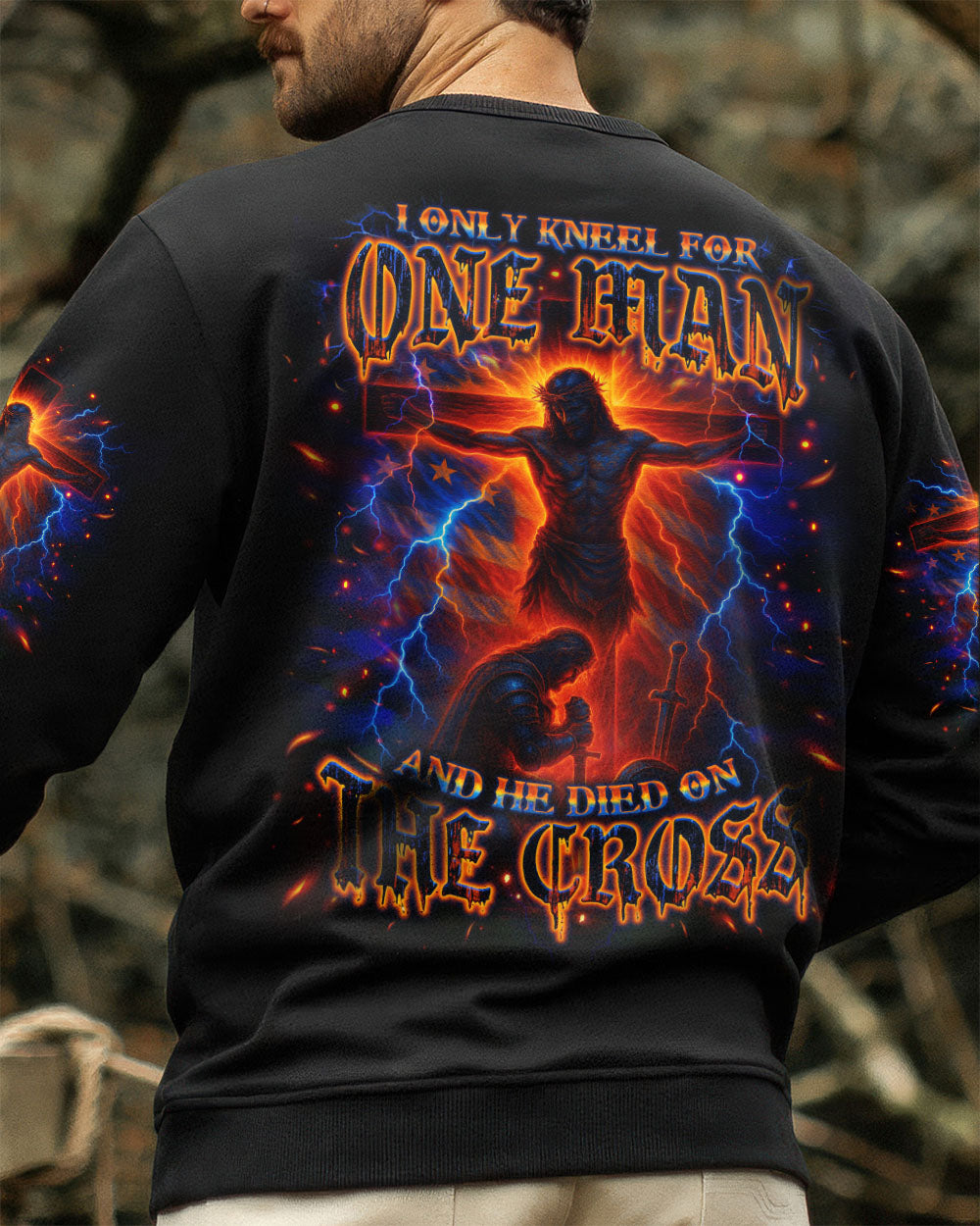 I Only Kneel For One Man Warrior Men's All Over Print Shirt - Tlno2506253