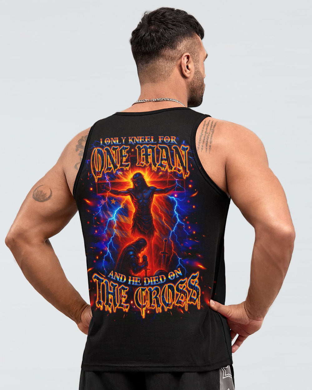 I Only Kneel For One Man Warrior Men's All Over Print Shirt - Tlno2506253