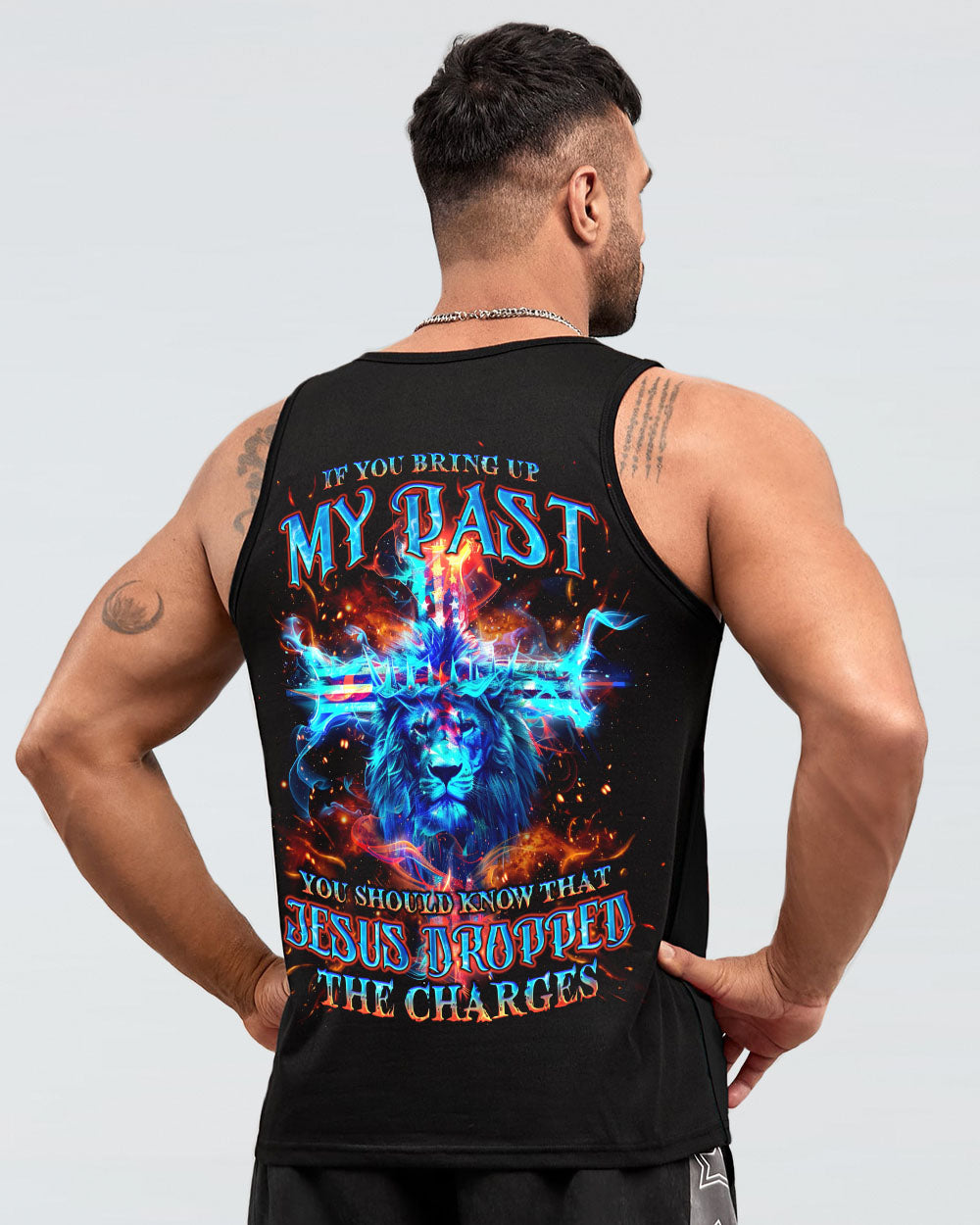 Jesus Dropped The Charges Lion Men's All Over Print Shirt - Tlno2606244