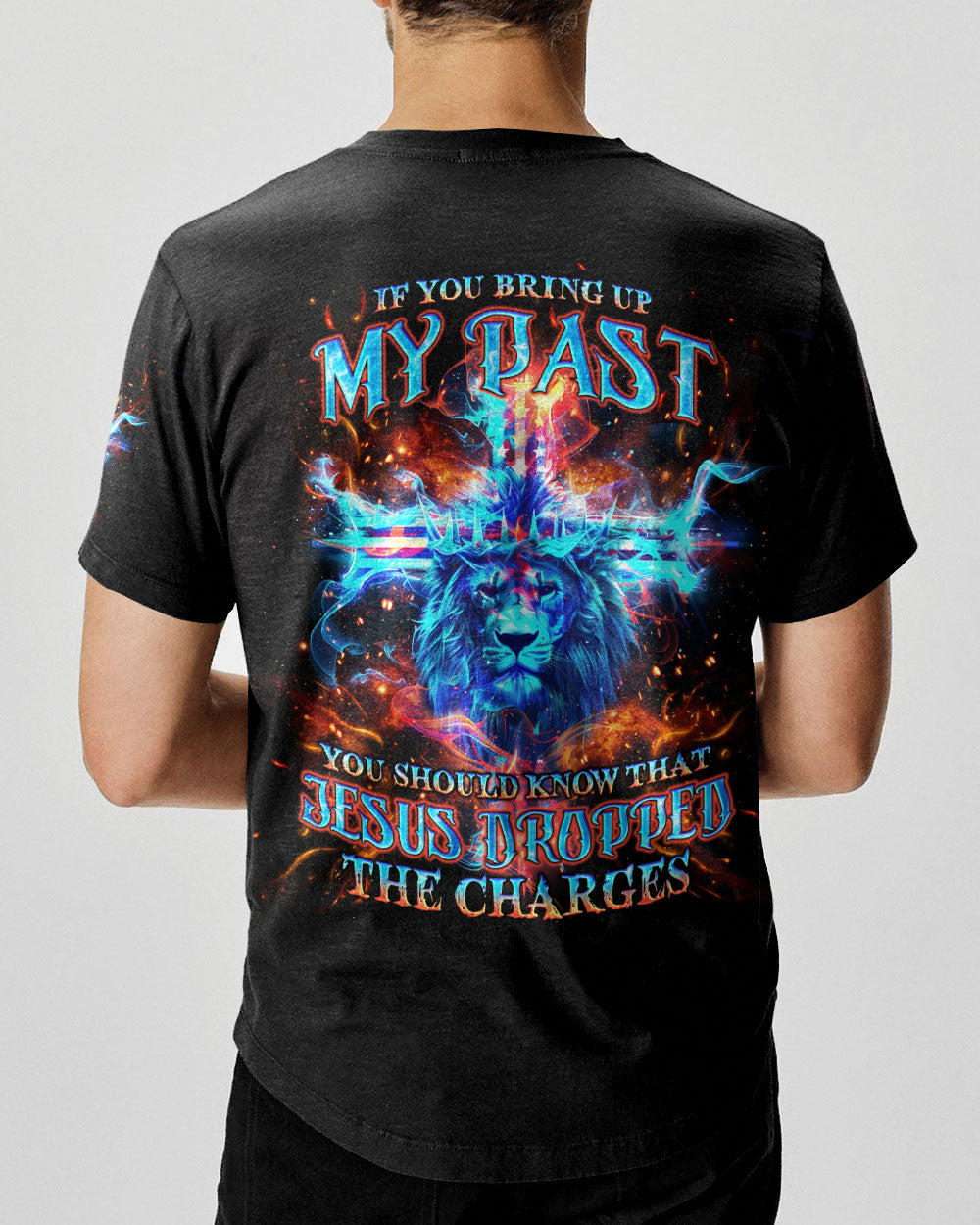 Jesus Dropped The Charges Lion Men's All Over Print Shirt - Tlno2606244