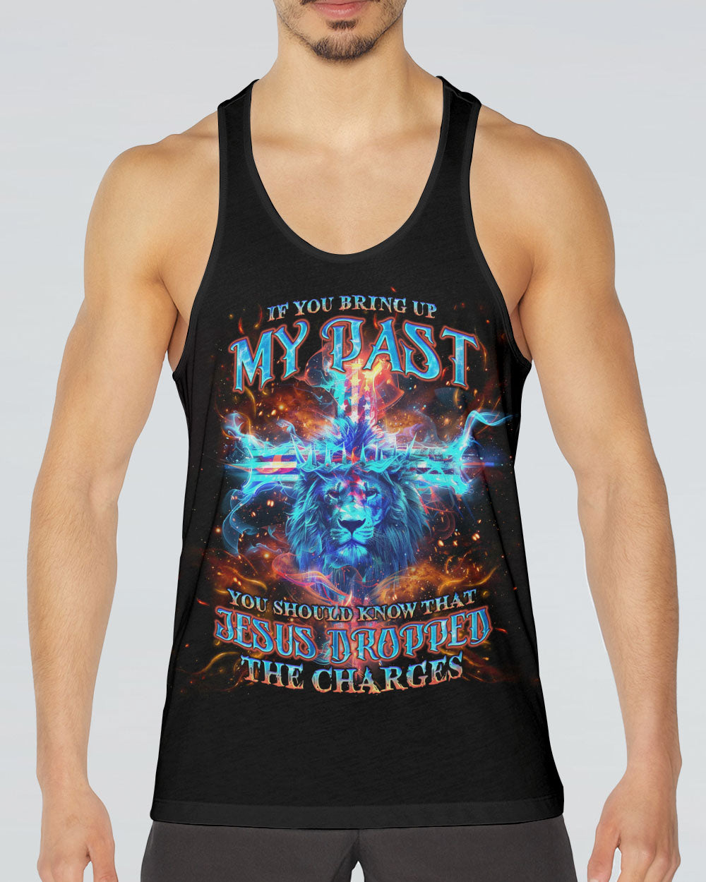 Jesus Dropped The Charges Lion Men's All Over Print Shirt - Tlno2606244