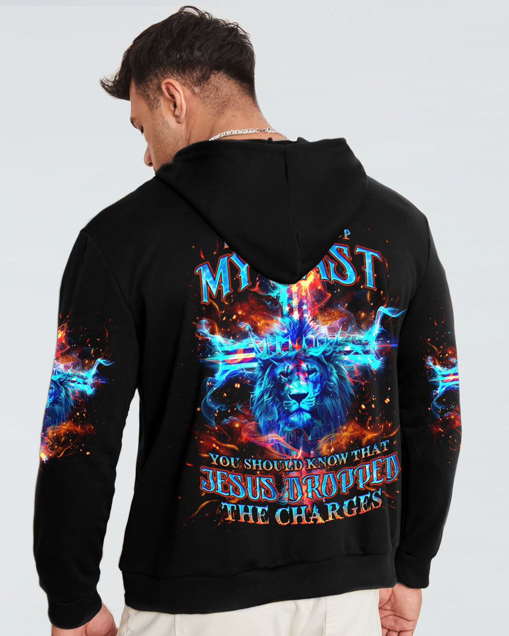 Jesus Dropped The Charges Lion Men's All Over Print Shirt - Tlno2606244