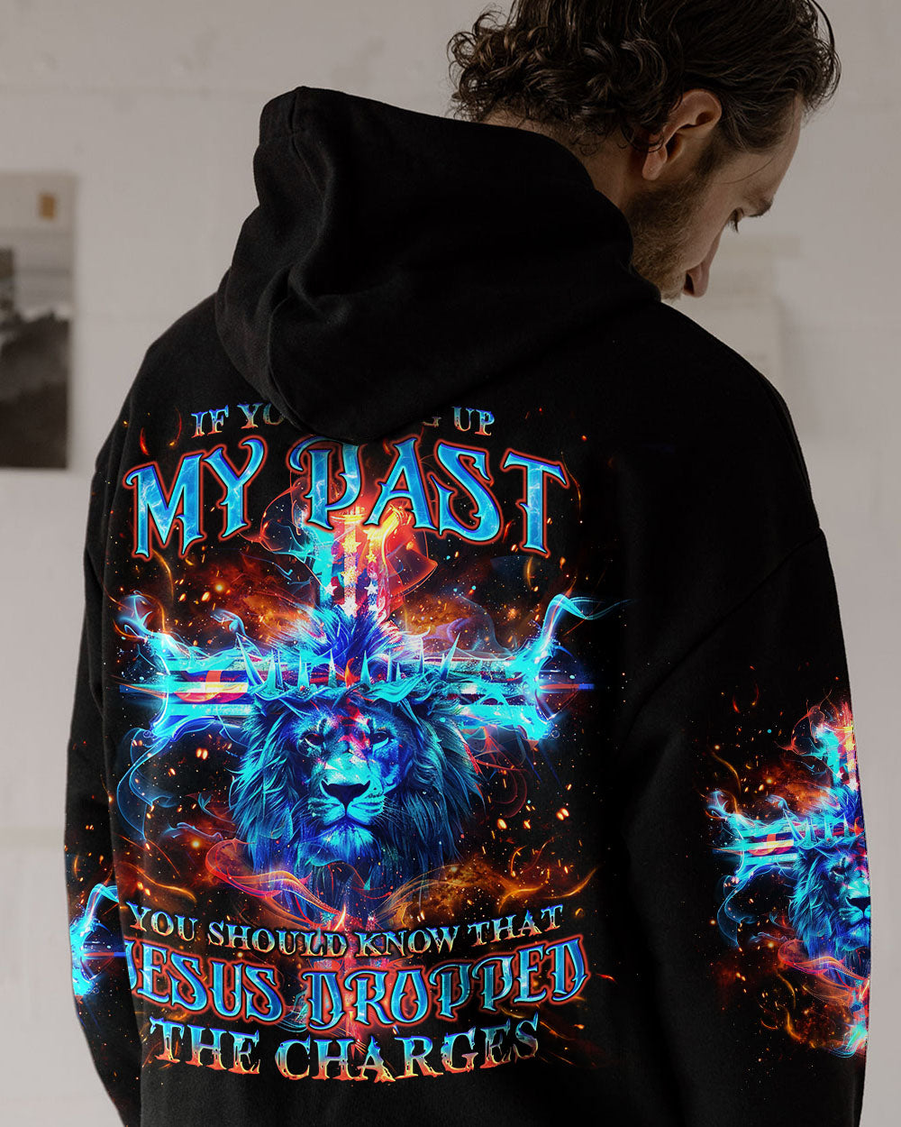 Jesus Dropped The Charges Lion Men's All Over Print Shirt - Tlno2606244