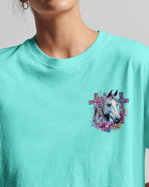 Runs On Jesus And Horses Women's All Over Print Shirt - Tlno2612234