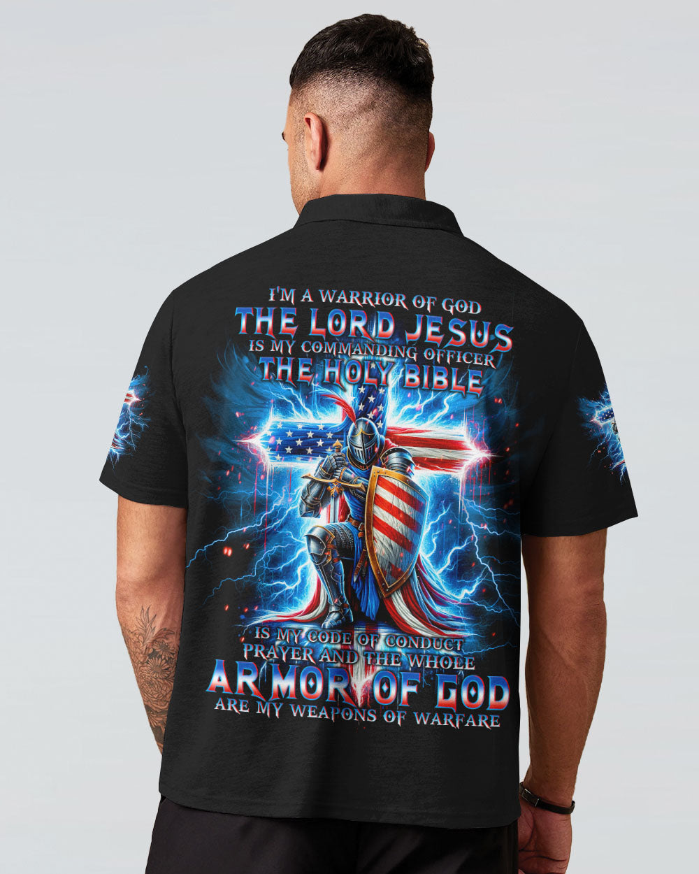I'm A Warrior Of God Men's All Over Print Shirt - Tlno3005244