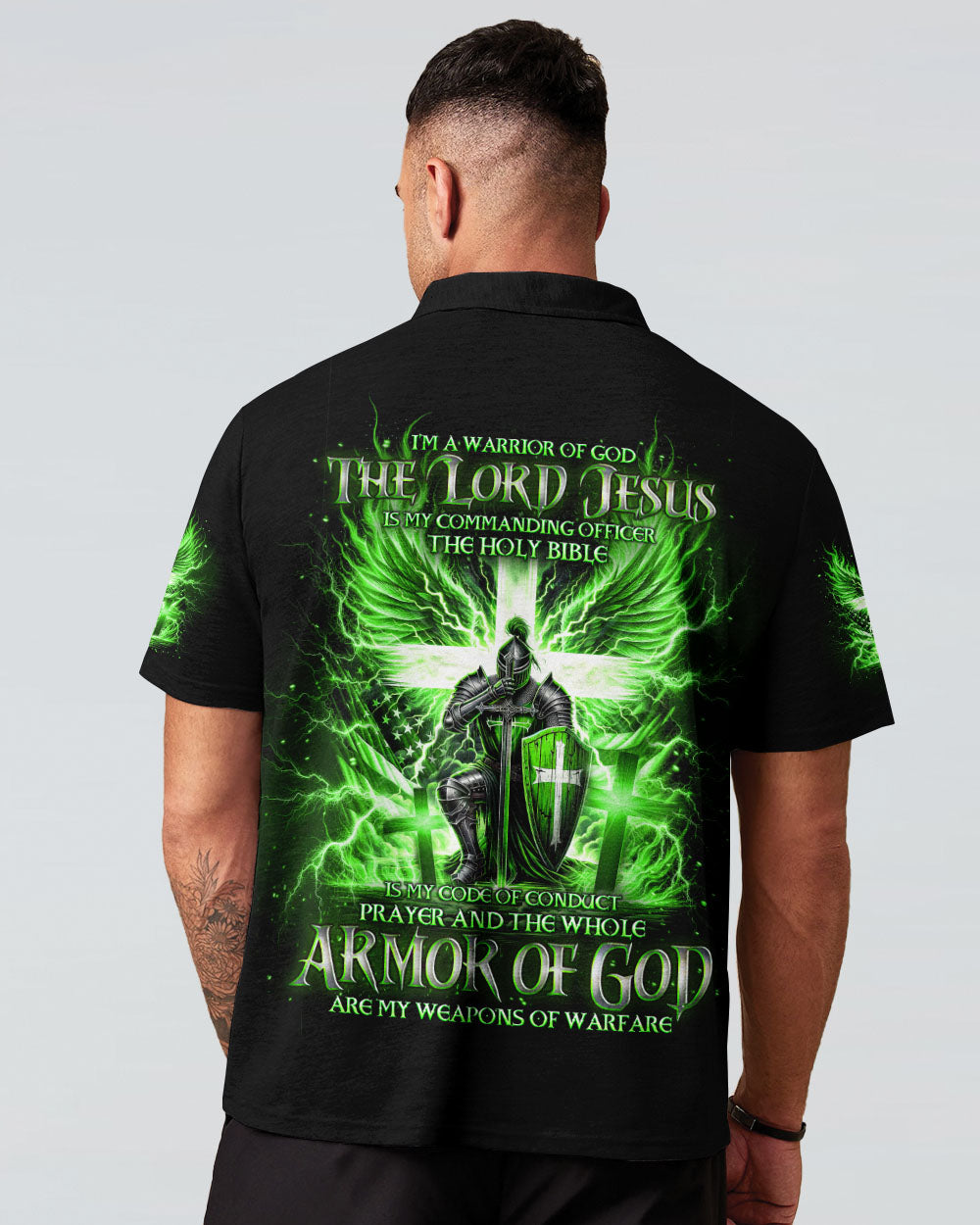 I'm A Warrior Of God Men's All Over Print Shirt  - Tlno30120242