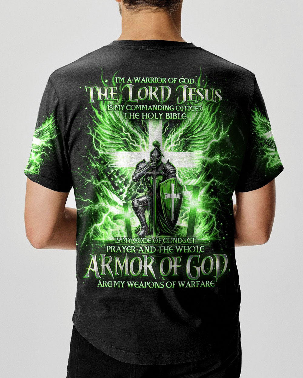 I'm A Warrior Of God Men's All Over Print Shirt  - Tlno30120242