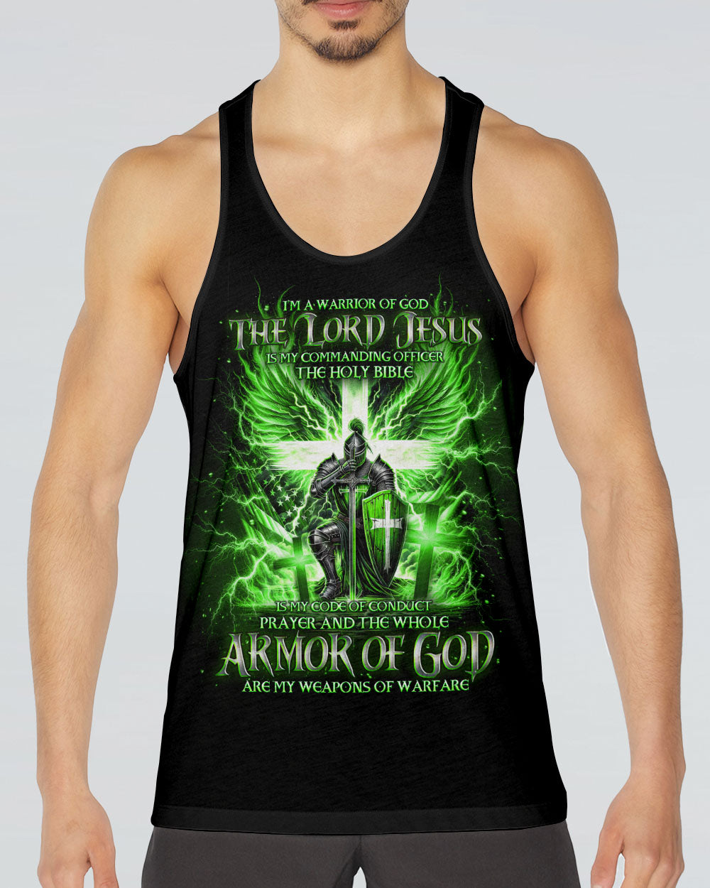 I'm A Warrior Of God Men's All Over Print Shirt  - Tlno30120242