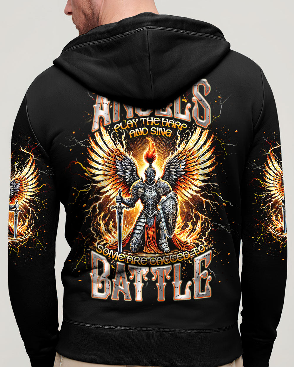 Not All Angels Play The Harp And Sing Warrior Men's All Over Print Shirt  - Tlnt0502253