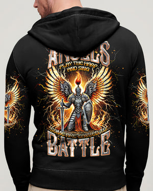 Not All Angels Play The Harp And Sing Warrior Men's All Over Print Shirt  - Tlnt0502253