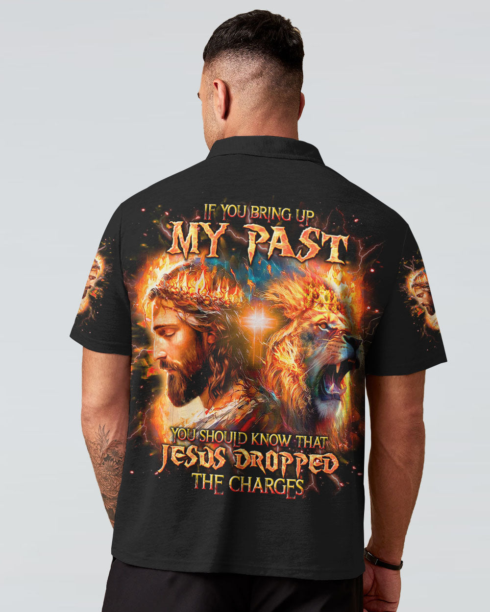 Jesus Dropped The Charges Lion Men's All Over Print Shirt - Tlnt0606241
