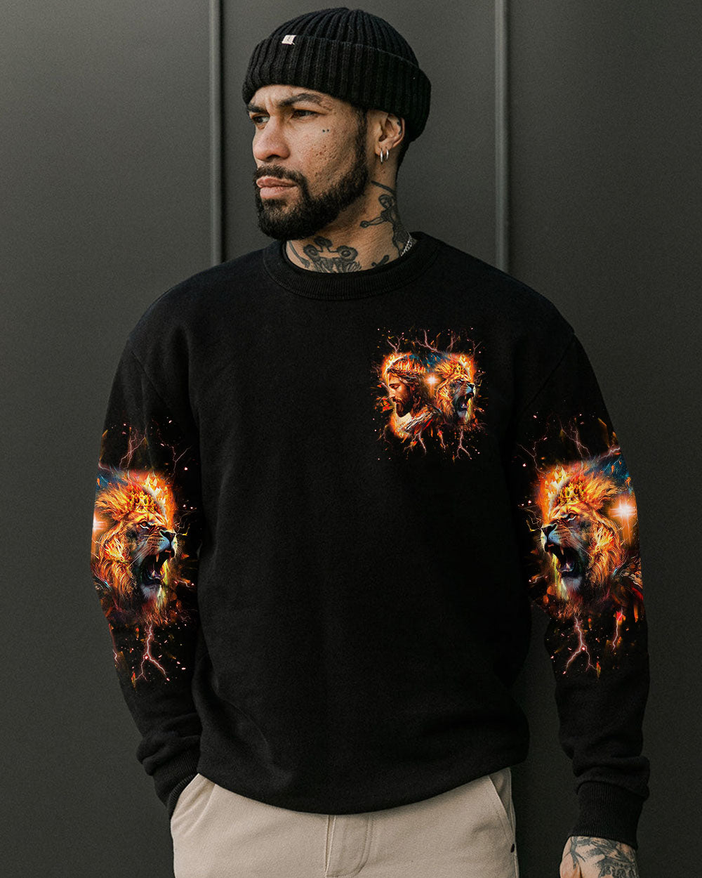 Jesus Dropped The Charges Lion Men's All Over Print Shirt - Tlnt0606241