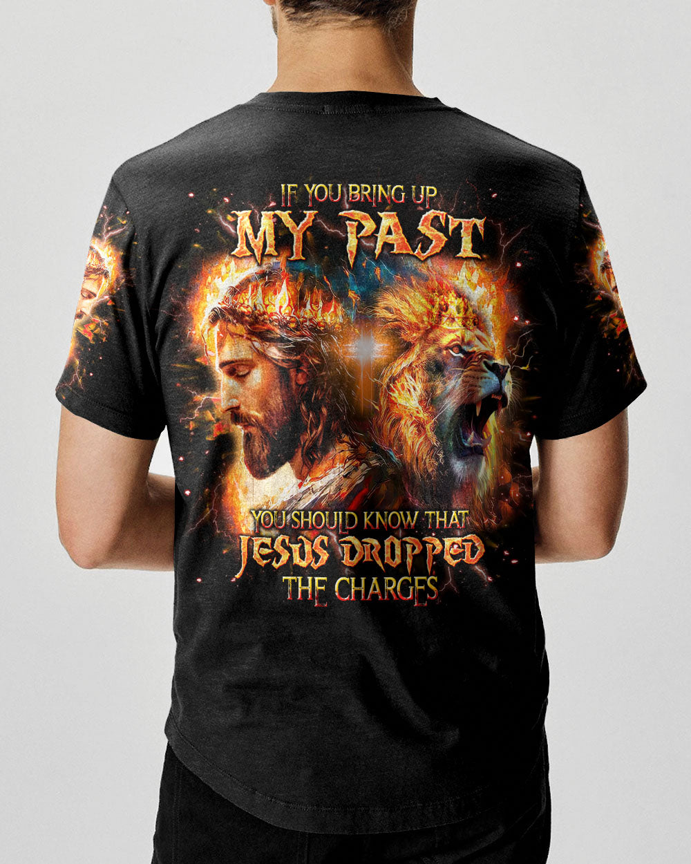 Jesus Dropped The Charges Lion Men's All Over Print Shirt - Tlnt0606241
