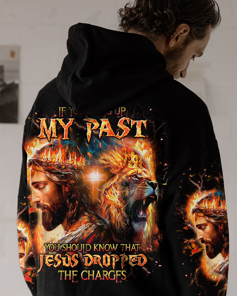 Jesus Dropped The Charges Lion Men's All Over Print Shirt - Tlnt0606241