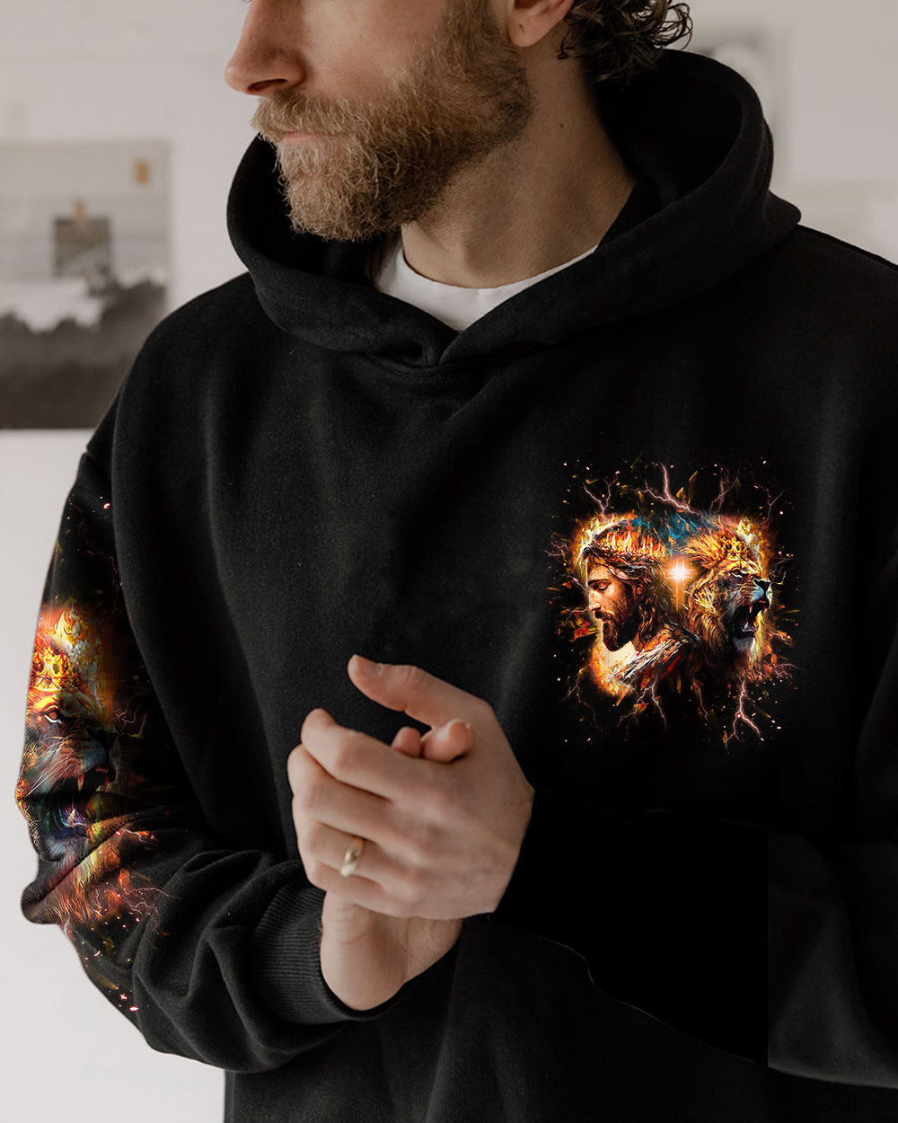Jesus Dropped The Charges Lion Men's All Over Print Shirt - Tlnt0606241