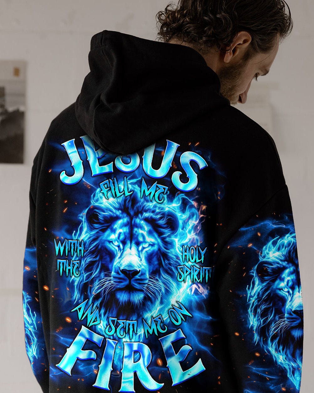 Jesus Fill Me With The Holy Spirit Lion Men's All Over Print Shirt - Tlnt0610252