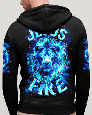 Jesus Fill Me With The Holy Spirit Lion Men's All Over Print Shirt - Tlnt0610252