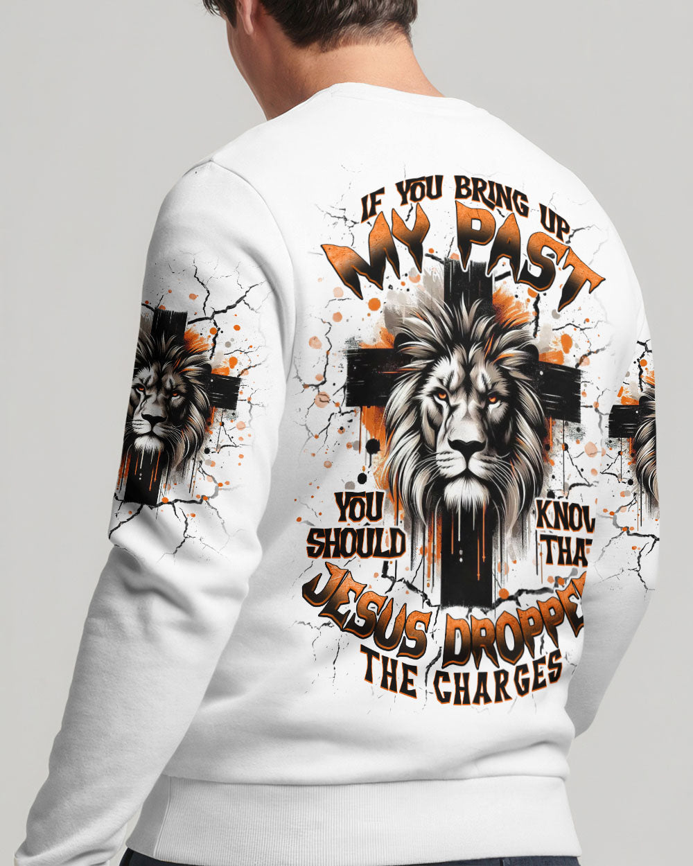 Jesus Dropped The Charges Lion Men's All Over Print Shirt   - Tlnt0710252