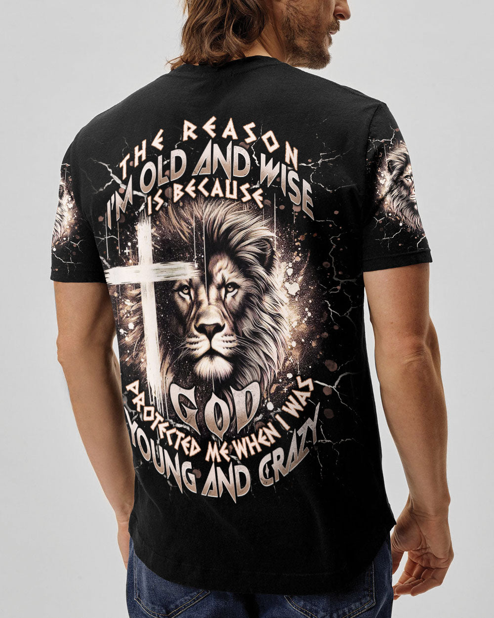 The Reason I’m Old And Wise Lion Men's All Over Print Shirt - Tlnt0711251