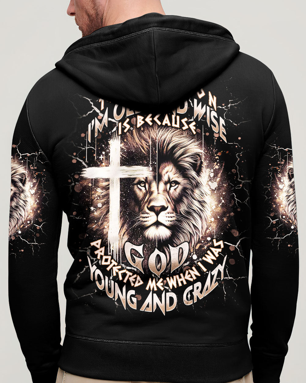 The Reason I’m Old And Wise Lion Men's All Over Print Shirt - Tlnt0711251