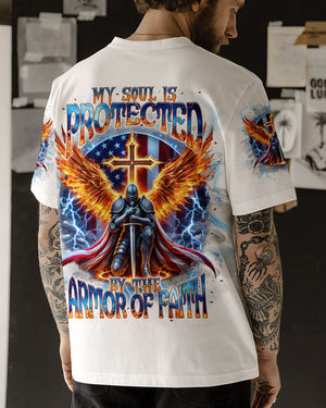 My Soul Is Protected By The Armor Of Faith Warrior Men's All Over Print Shirt - Tlnt1012241
