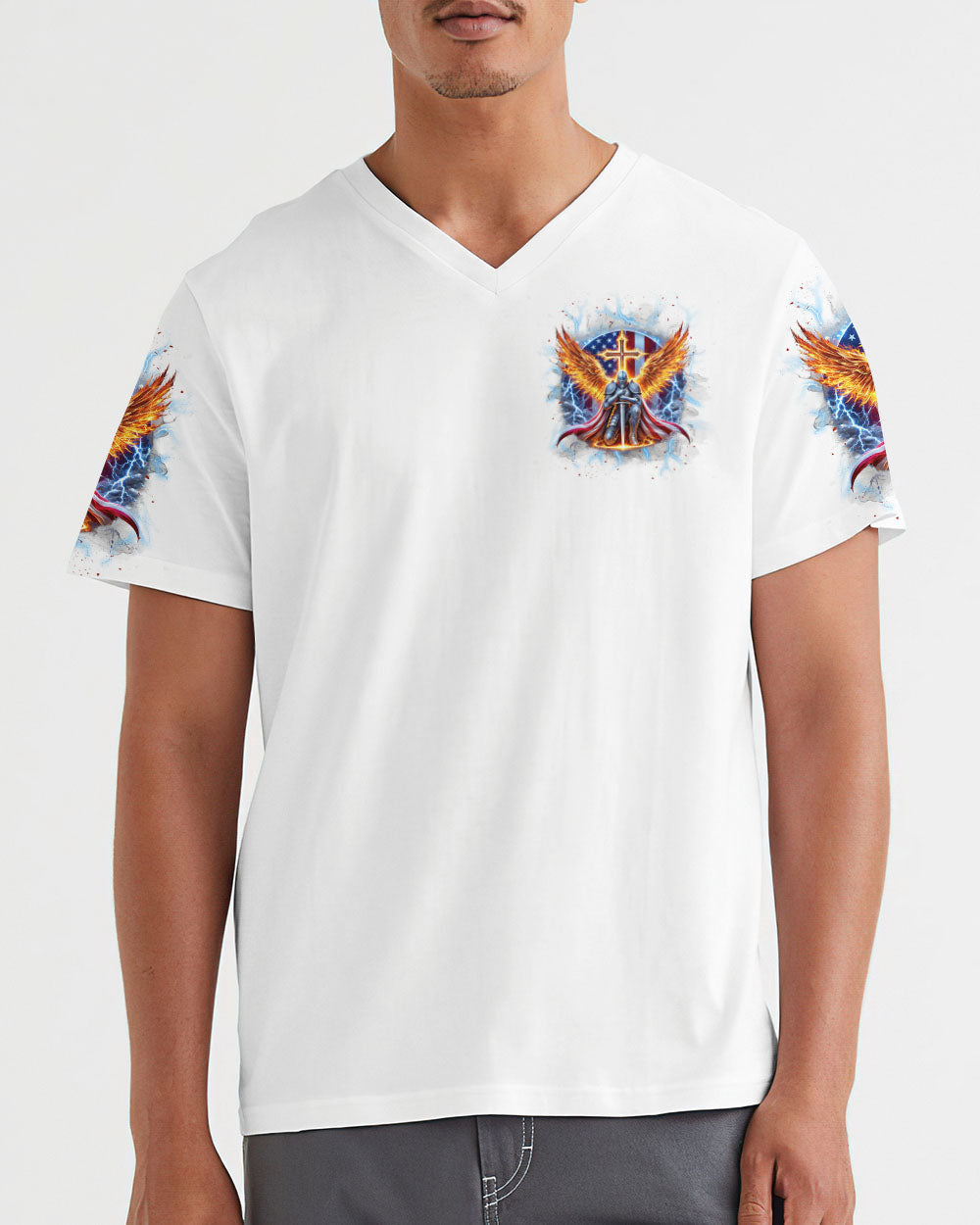 My Soul Is Protected By The Armor Of Faith Warrior Men's All Over Print Shirt - Tlnt1012241