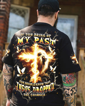 Jesus Dropped The Charges Lion Men's All Over Print Shirt - Tlpq2309242