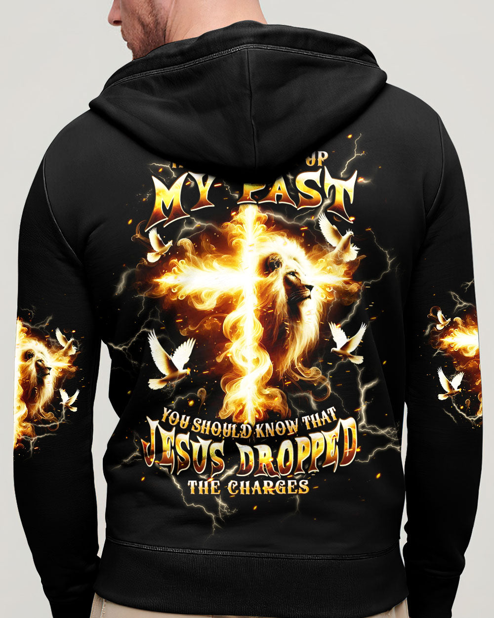 Jesus Dropped The Charges Lion Men's All Over Print Shirt - Tlpq2309242
