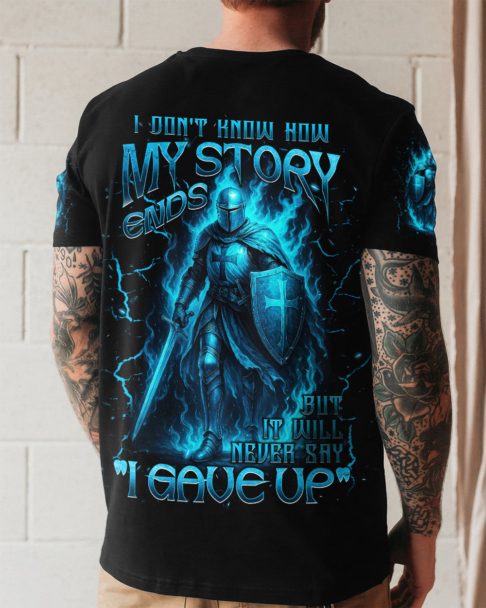 I Don't Know How My Story Ends Warrior Men's All Over Print Shirt  - Tlnt1209251