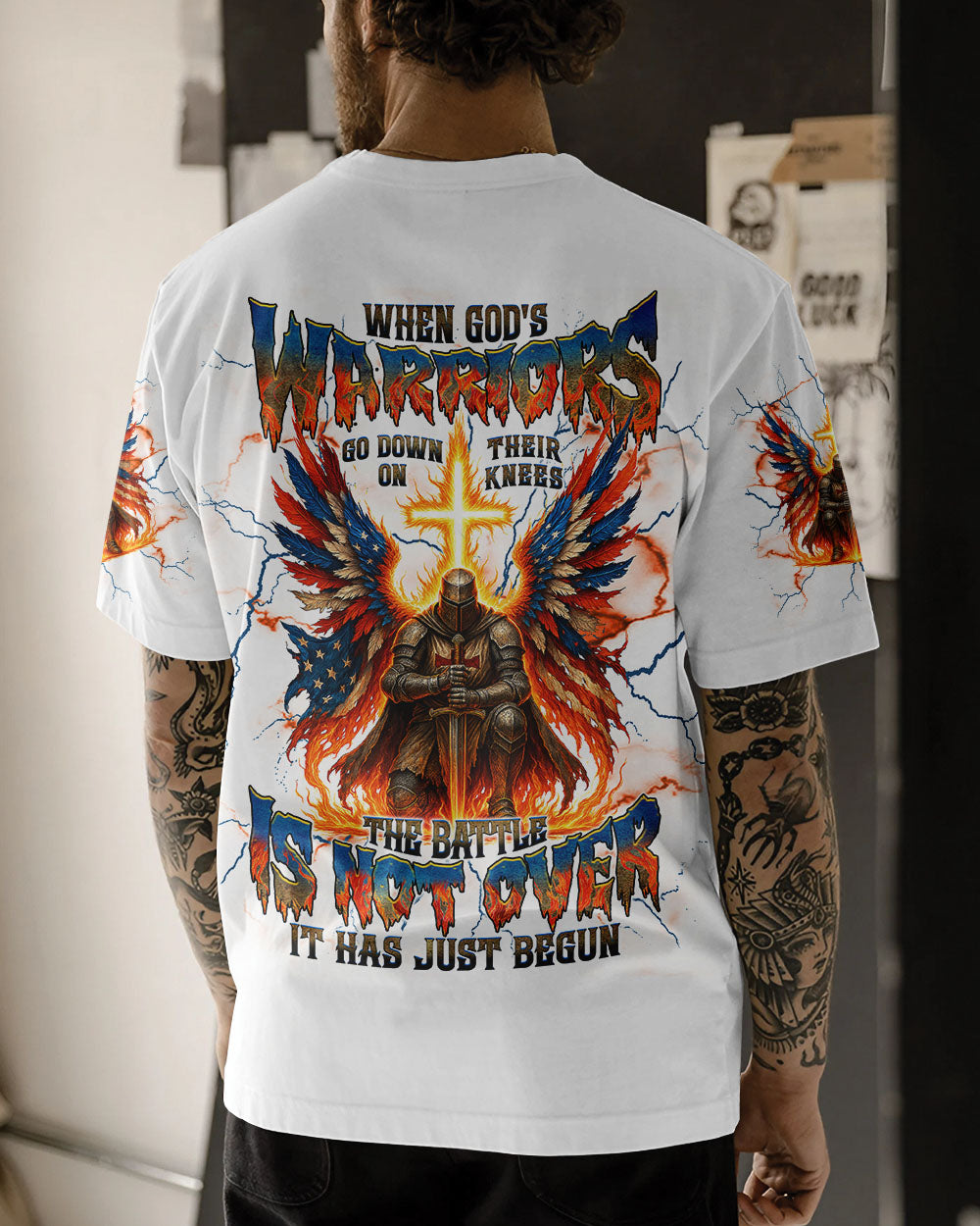 When God's Warriors Go Down Men's All Over Print Shirt - Tlnt1309251