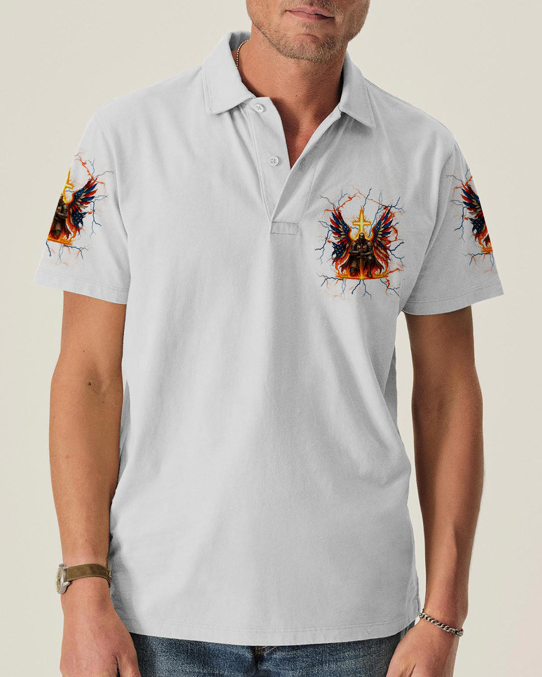 When God's Warriors Go Down Men's All Over Print Shirt - Tlnt1309251