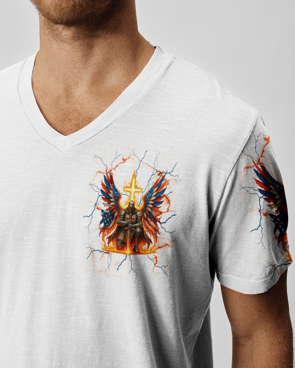 When God's Warriors Go Down Men's All Over Print Shirt - Tlnt1309251