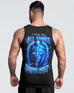 I Can Do All Things Cross Lion Wings Men's All Over Print Shirt  - Tlnt1404252