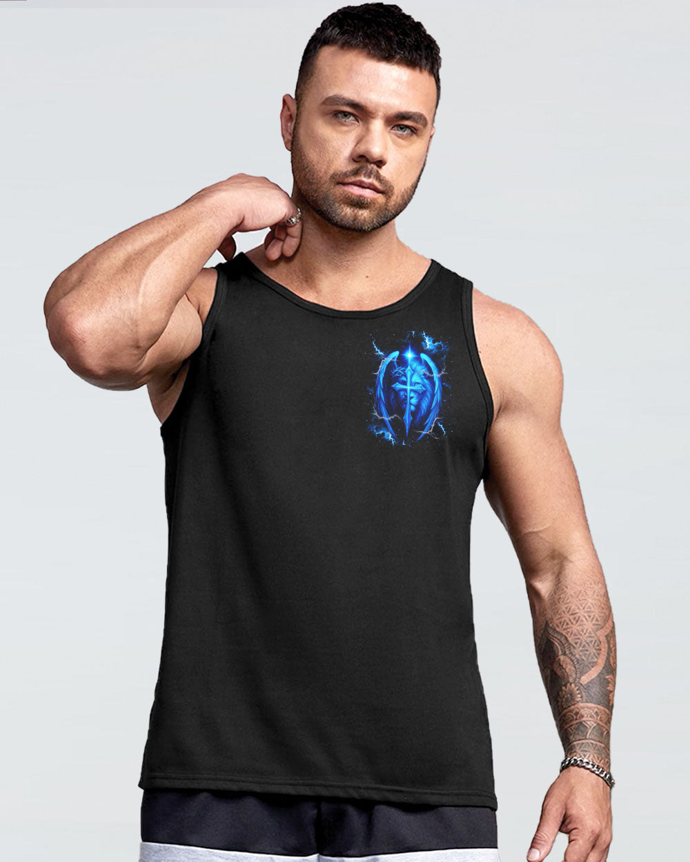 I Can Do All Things Cross Lion Wings Men's All Over Print Shirt  - Tlnt1404252