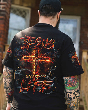 Jesus Saved My Life Men's All Over Print Shirt - Tlnt1604241
