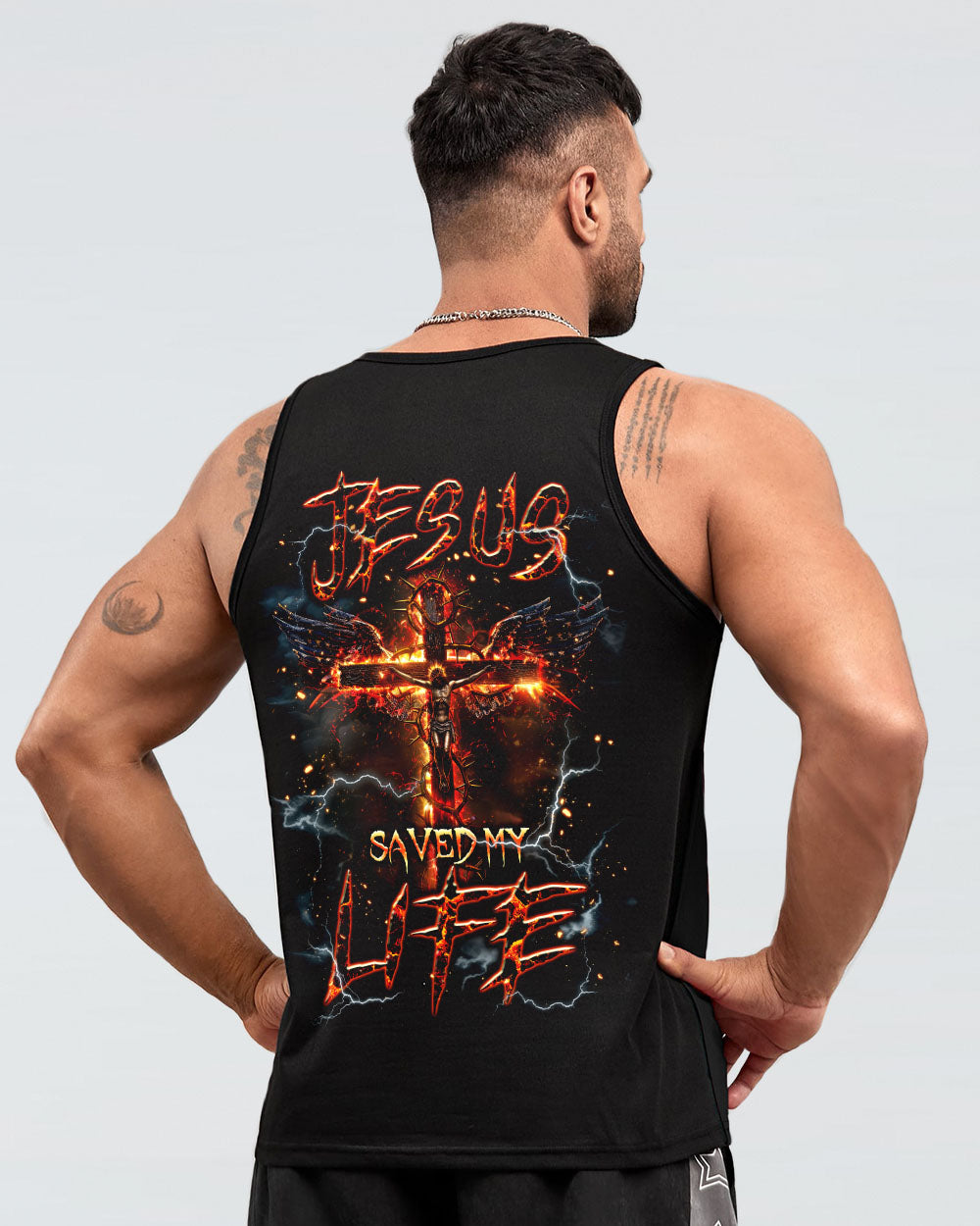 Jesus Saved My Life Men's All Over Print Shirt - Tlnt1604241