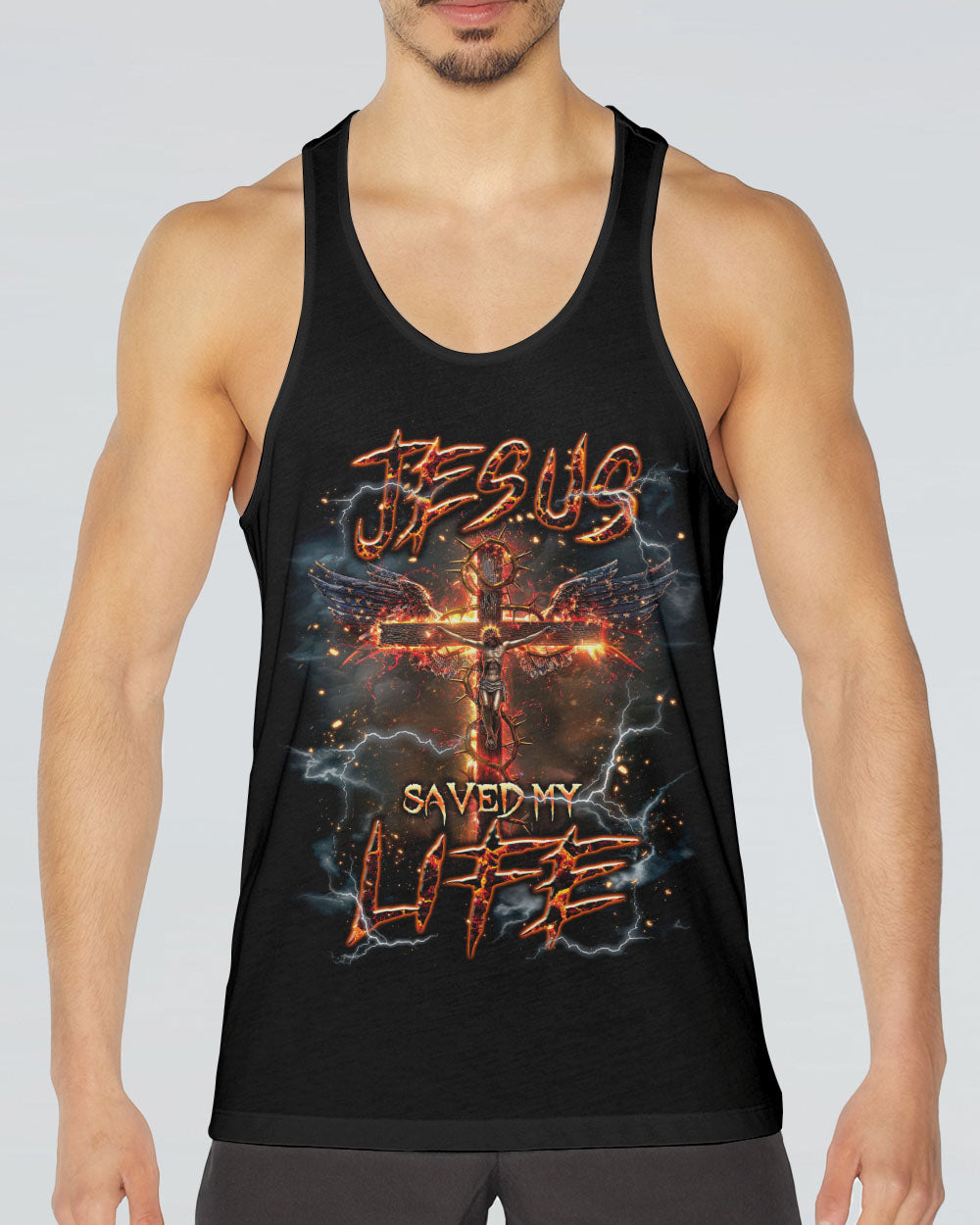 Jesus Saved My Life Men's All Over Print Shirt - Tlnt1604241