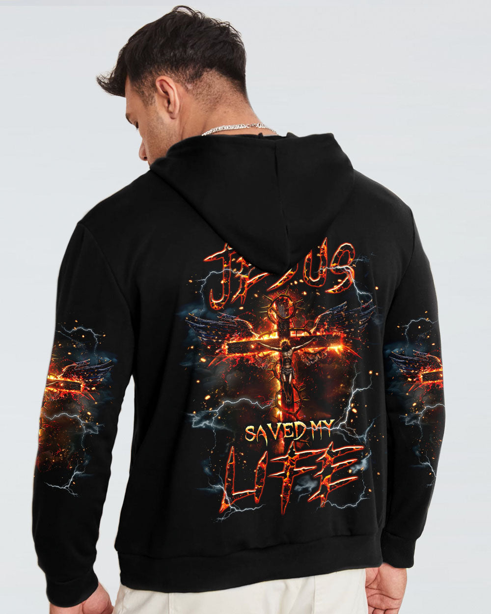 Jesus Saved My Life Men's All Over Print Shirt - Tlnt1604241