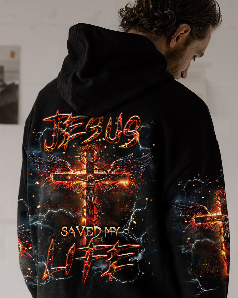 Jesus Saved My Life Men's All Over Print Shirt - Tlnt1604241