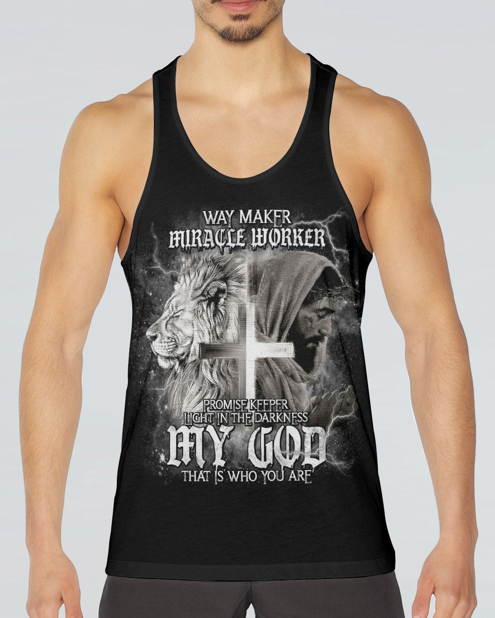 Way Maker Miracle Worker Cross Lion Men's All Over Print Shirt - Tlnt2005242