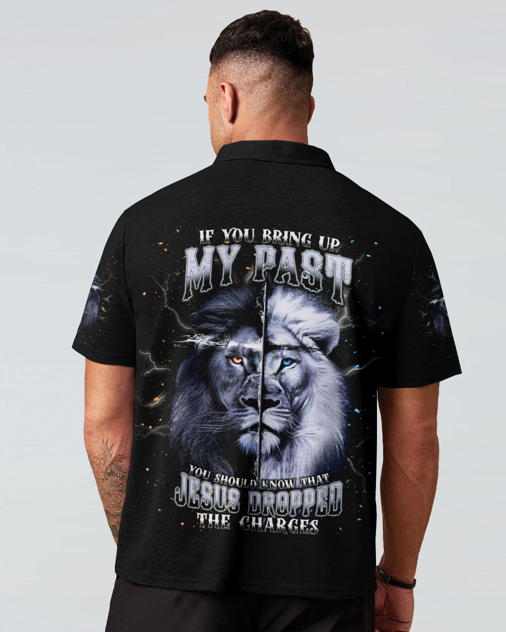 Jesus Dropped The Charges Lion Men's All Over Print Shirt - Tlnt2111242