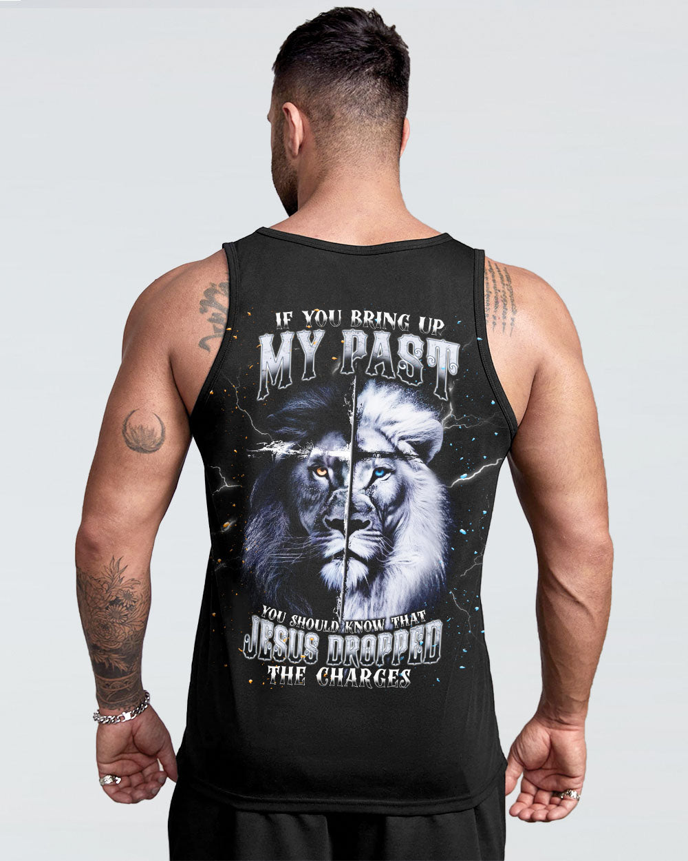 Jesus Dropped The Charges Lion Men's All Over Print Shirt - Tlnt2111242