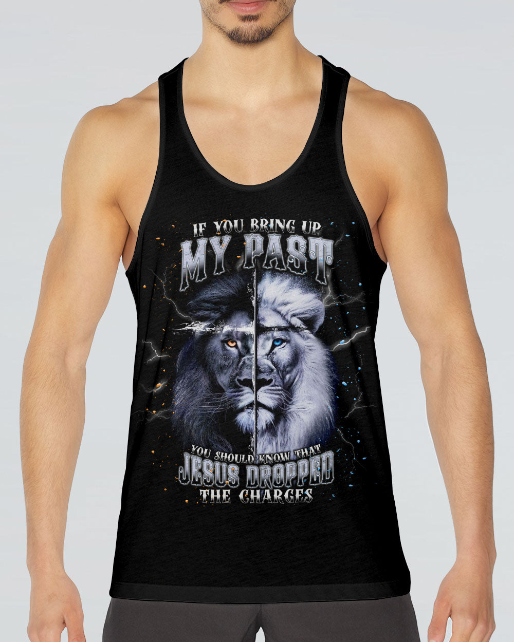 Jesus Dropped The Charges Lion Men's All Over Print Shirt - Tlnt2111242