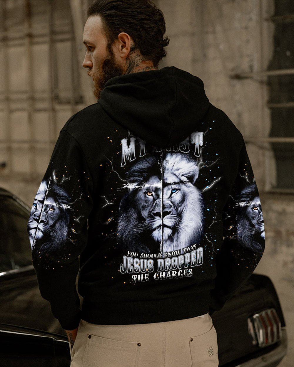 Jesus Dropped The Charges Lion Men's All Over Print Shirt - Tlnt2111242