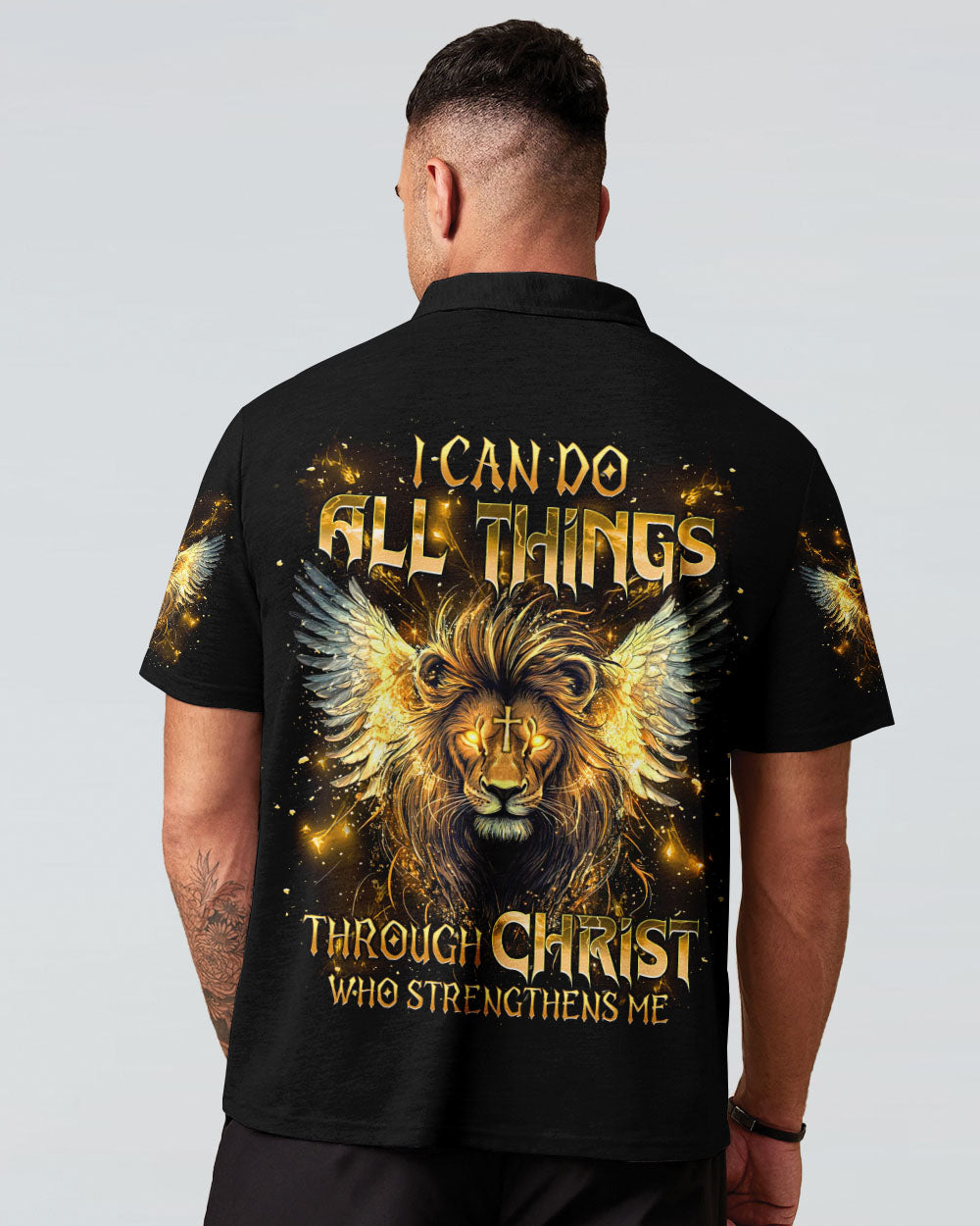 I Can Do All Things Lion Wings Men's All Over Print Shirt  - Tlnt2603252
