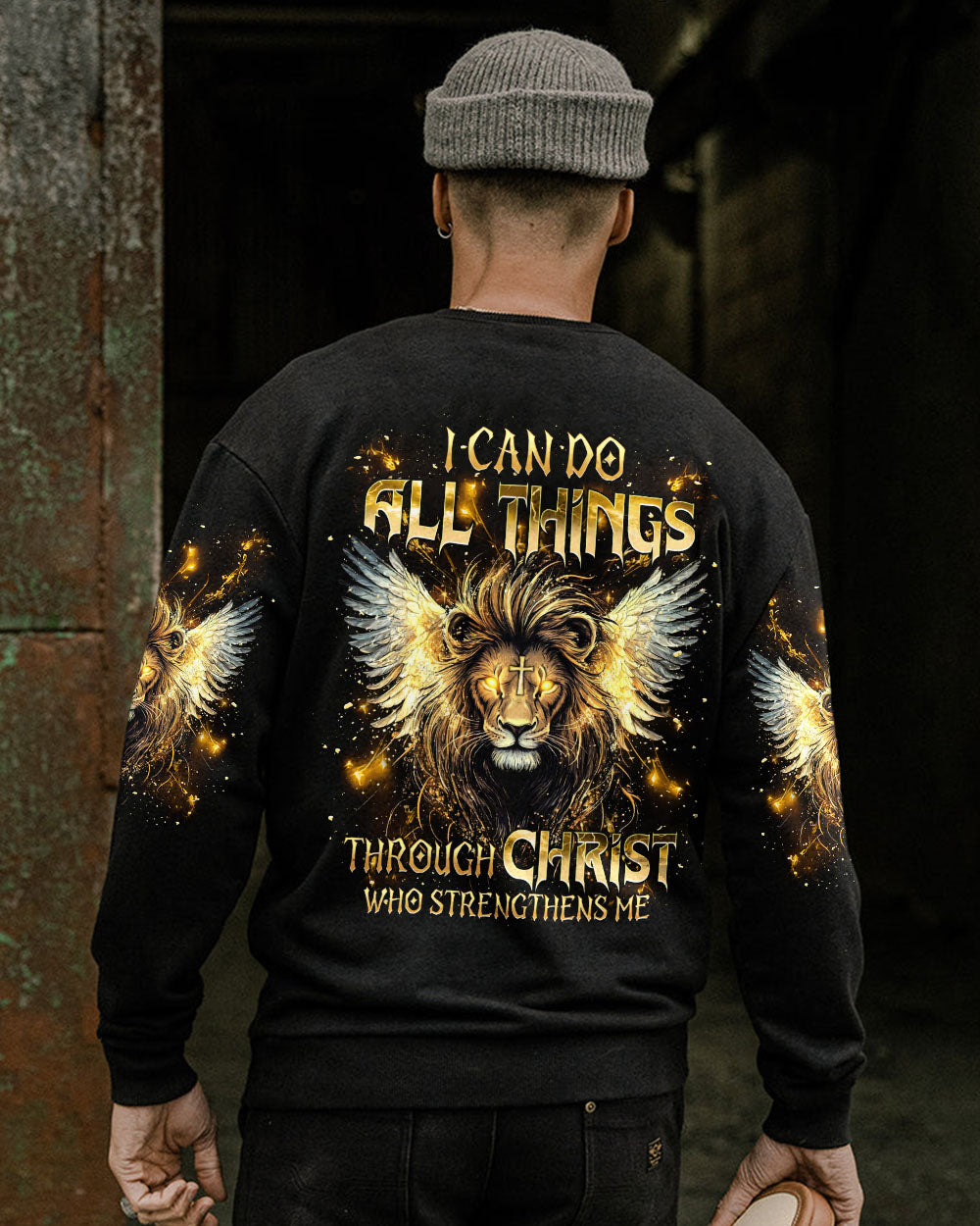I Can Do All Things Lion Wings Men's All Over Print Shirt  - Tlnt2603252