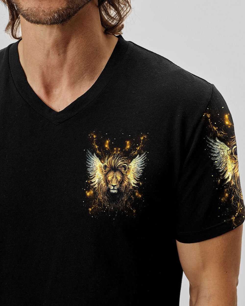 I Can Do All Things Lion Wings Men's All Over Print Shirt  - Tlnt2603252