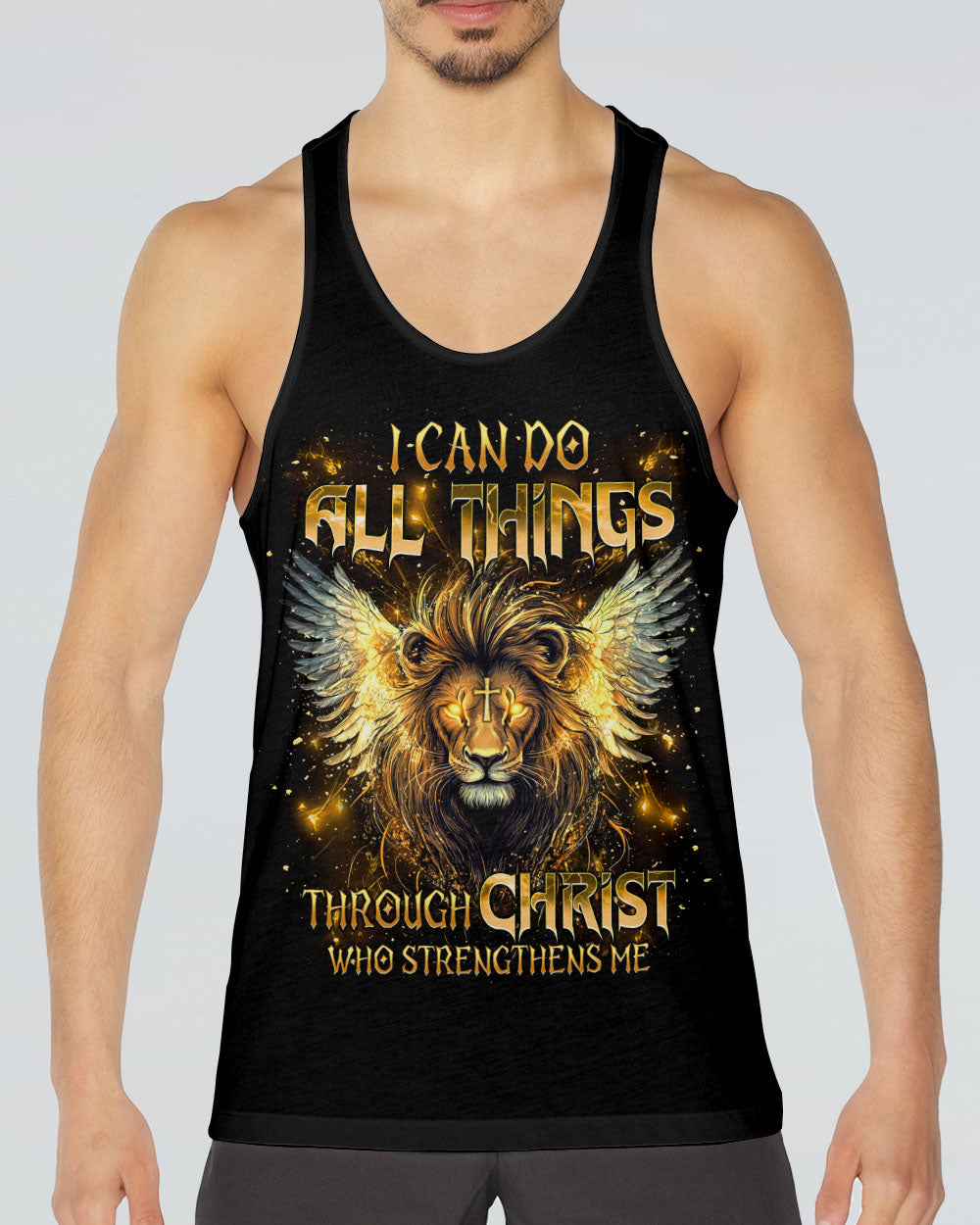 I Can Do All Things Lion Wings Men's All Over Print Shirt  - Tlnt2603252